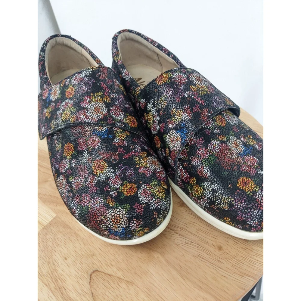 Alegria Loafers‎ Cushioned Footbed Slip-On Floral Print Multicolor EU 37/US W 7